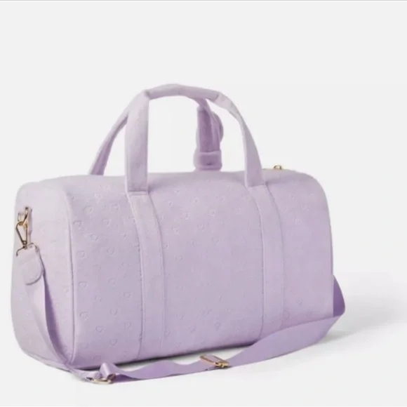 NWT Stoney Clover Lane x Target Collab Purple Love Duffle Bag - Picture 8 of 8